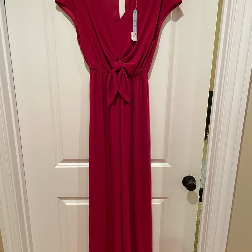 She & sky jumpsuit - twist in front - big legs